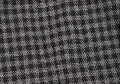 GIVENCHY Wool Check Buttonless Short Jacket Gray Size 8