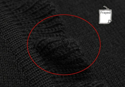 GIVENCHY Wool Ruffle Long Cardigan Black Size M