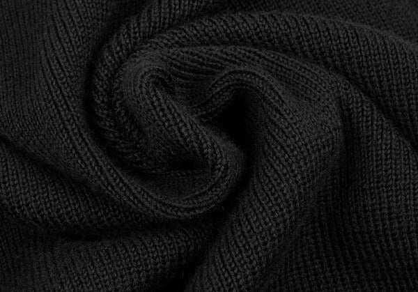 GIVENCHY Wool Ruffle Long Cardigan Black Size M