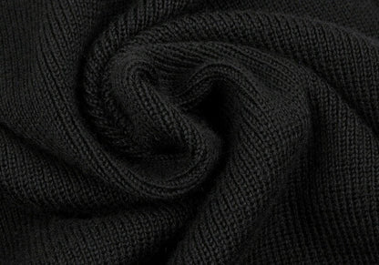 GIVENCHY Wool Ruffle Long Cardigan Black Size M