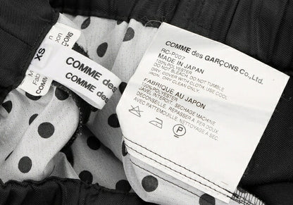 COMME des GARCONS Poly Dot Elastic Waist Pants Black Size XS
