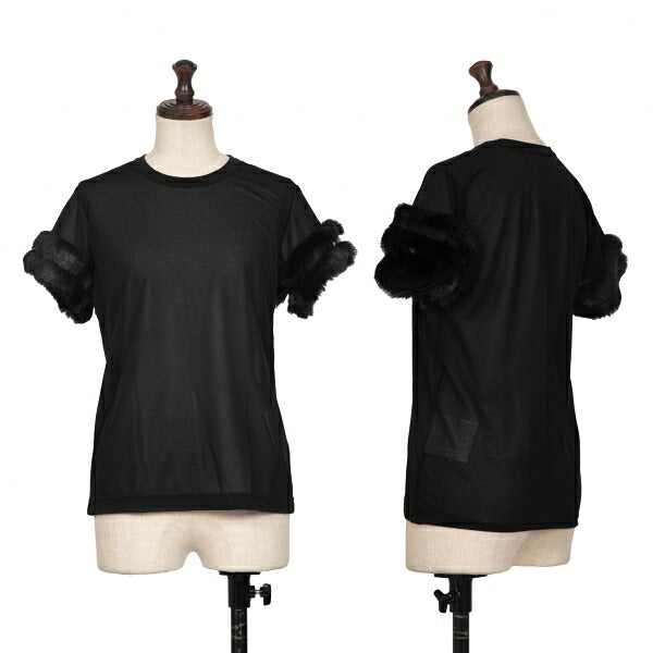 COMME des GARCONS Sheer Sleeve Fake T-Shirt Black Size XS