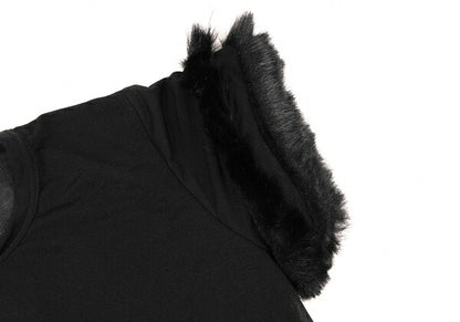 COMME des GARCONS Sheer Sleeve Fake T-Shirt Black Size XS