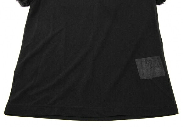 COMME des GARCONS Sheer Sleeve Fake T-Shirt Black Size XS
