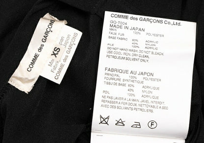 COMME des GARCONS Sheer Sleeve Fake T-Shirt Black Size XS