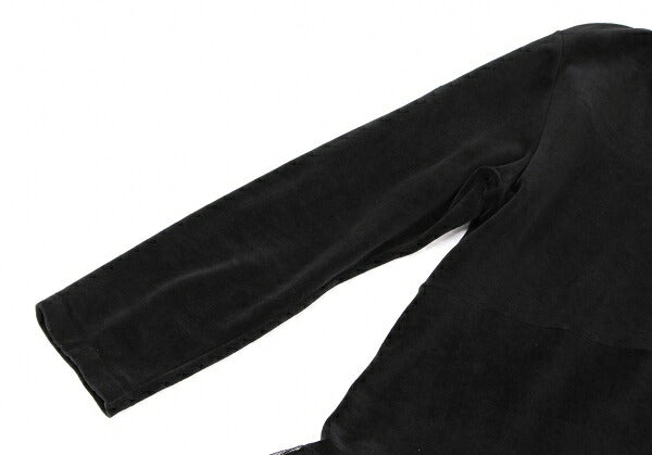 COMME des GARCONS NOIR Blue Velour Docking Tunic Blouse Size M