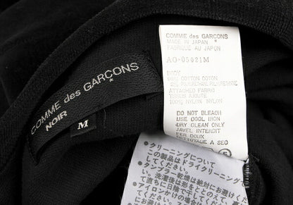 COMME des GARCONS NOIR Blue Velour Docking Tunic Blouse Size M