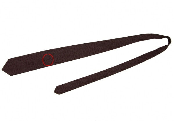 Jean Paul GAULTIER HOMME Crocodile Pattern Weave Tie Red