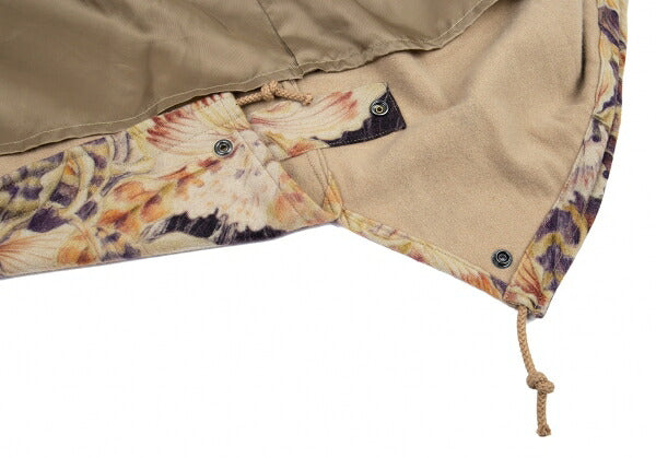 Yohji Yamamoto POUR HOMME Floral Wool Mods Coat Beige Size 4