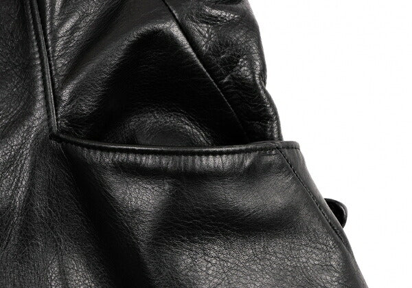 Yohji Yamamoto FEMME Cow Leather Vest Black Size S