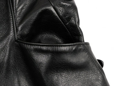 Yohji Yamamoto FEMME Cow Leather Vest Black Size S