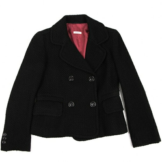 MAX&Co Acrylic Wool Double Knit Jacket Black Size 40