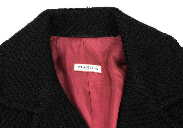 MAX&Co Acrylic Wool Double Knit Jacket Black Size 40