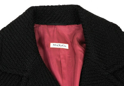MAX&Co Acrylic Wool Double Knit Jacket Black Size 40