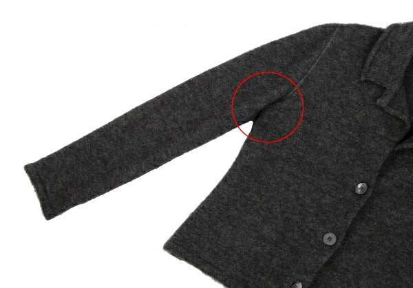Max Mara Mohair Wool Knit Jacket Gray Size M