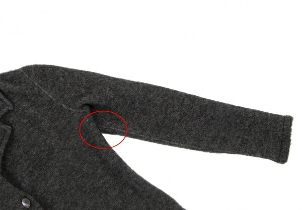 Max Mara Mohair Wool Knit Jacket Gray Size M