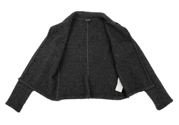 Max Mara Mohair Wool Knit Jacket Gray Size M