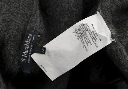 Max Mara Mohair Wool Knit Jacket Gray Size M