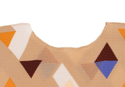 ISSEY MIYAKE me Triangle Print French T-Shirt Beige Size F