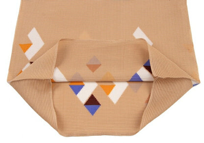 ISSEY MIYAKE me Triangle Print French T-Shirt Beige Size F