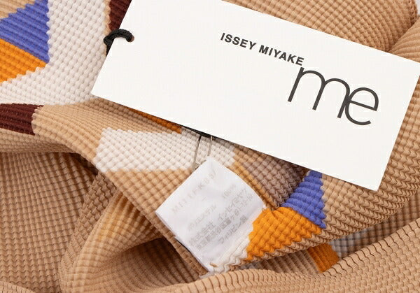 ISSEY MIYAKE me Triangle Print French T-Shirt Beige Size F
