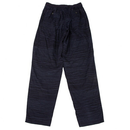 ISSEY MIYAKE MEN Cotton Random Stripe Pants Navy Size XL