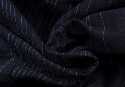 ISSEY MIYAKE MEN Cotton Random Stripe Pants Navy Size XL