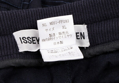 ISSEY MIYAKE MEN Cotton Random Stripe Pants Navy Size XL