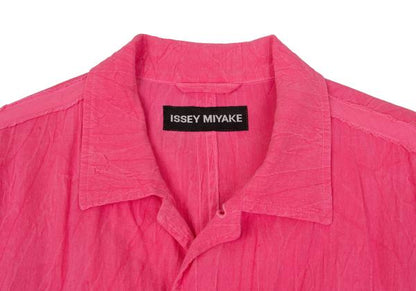 ISSEY MIYAKE MEN Wrinkle Cut-Off Tape Jacket Pink Size 3