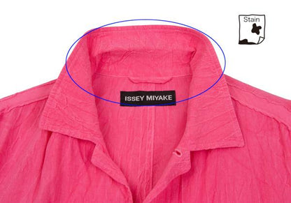 ISSEY MIYAKE MEN Wrinkle Cut-Off Tape Jacket Pink Size 3