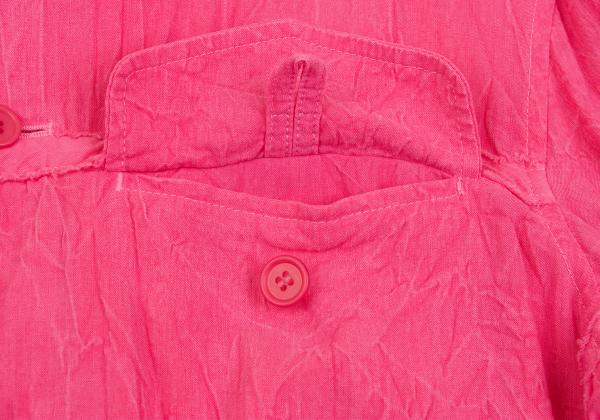 ISSEY MIYAKE MEN Wrinkle Cut-Off Tape Jacket Pink Size 3