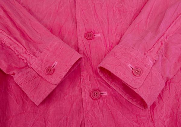 ISSEY MIYAKE MEN Wrinkle Cut-Off Tape Jacket Pink Size 3