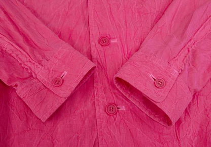 ISSEY MIYAKE MEN Wrinkle Cut-Off Tape Jacket Pink Size 3