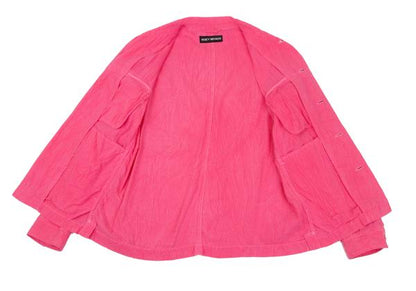 ISSEY MIYAKE MEN Wrinkle Cut-Off Tape Jacket Pink Size 3