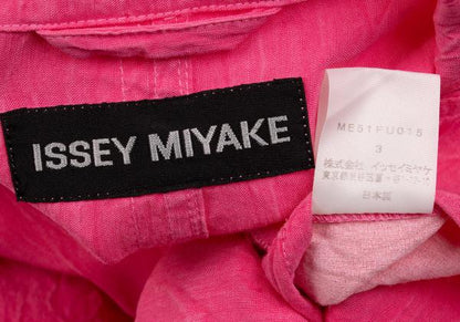 ISSEY MIYAKE MEN Wrinkle Cut-Off Tape Jacket Pink Size 3