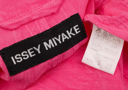 ISSEY MIYAKE MEN Wrinkle Cut-Off Tape Jacket Pink Size 3