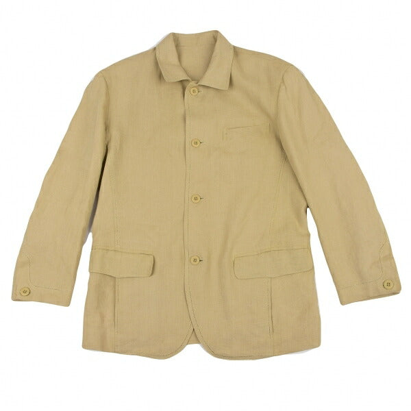 ISSEY MIYAKE MEN Linen Punching Stitch Jacket Beige Size M