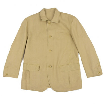 ISSEY MIYAKE MEN Linen Punching Stitch Jacket Beige Size M