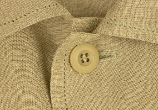 ISSEY MIYAKE MEN Linen Punching Stitch Jacket Beige Size M