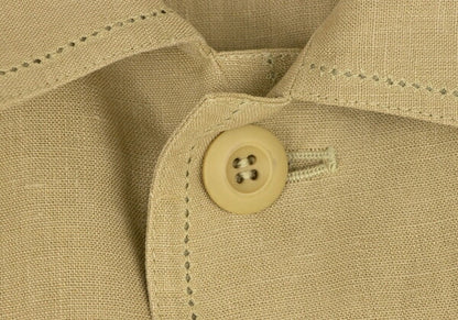 ISSEY MIYAKE MEN Linen Punching Stitch Jacket Beige Size M