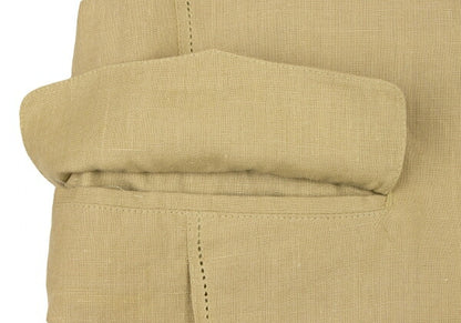 ISSEY MIYAKE MEN Linen Punching Stitch Jacket Beige Size M