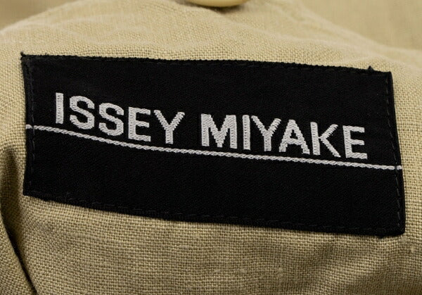 ISSEY MIYAKE MEN Linen Punching Stitch Jacket Beige Size M