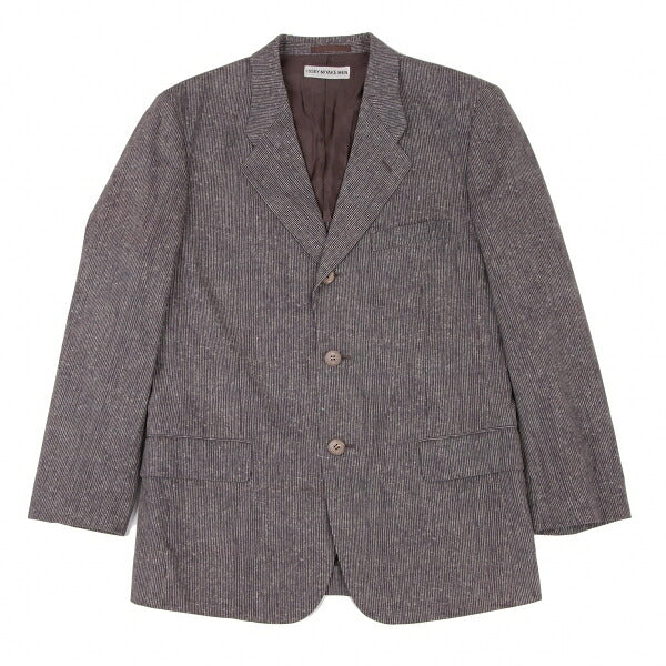 ISSEY MIYAKE MEN Cotton Faded Stripe Jacket Purple Size L