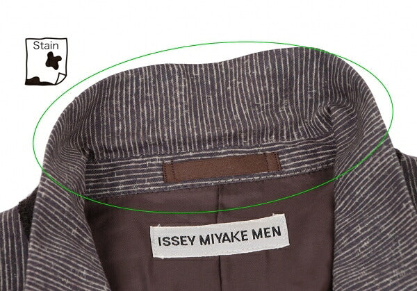 ISSEY MIYAKE MEN Cotton Faded Stripe Jacket Purple Size L