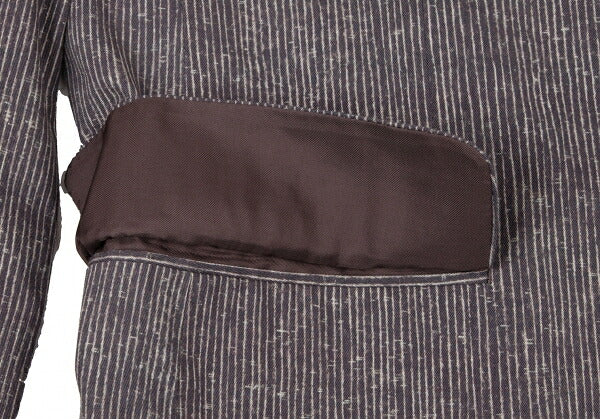 ISSEY MIYAKE MEN Cotton Faded Stripe Jacket Purple Size L