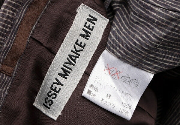 ISSEY MIYAKE MEN Cotton Faded Stripe Jacket Purple Size L
