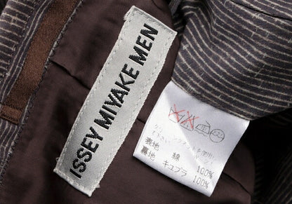 ISSEY MIYAKE MEN Cotton Faded Stripe Jacket Purple Size L