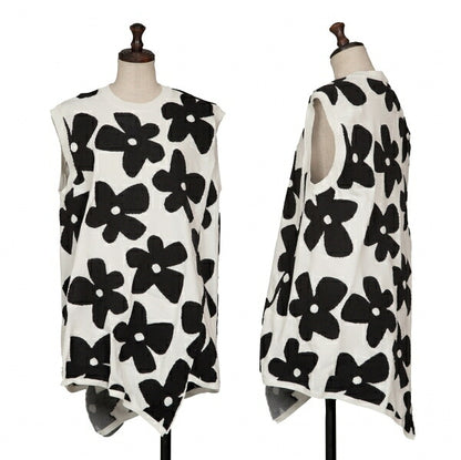 COMME des GARCONS 22SS Floral Top White/Black Size S