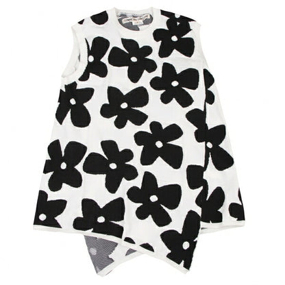 COMME des GARCONS 22SS Floral Top White/Black Size S