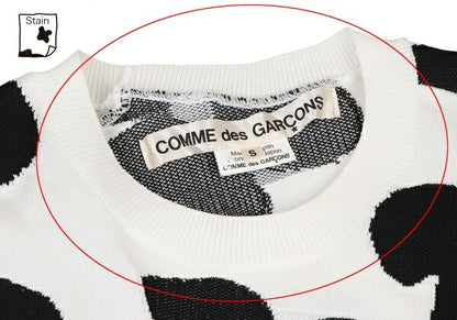 COMME des GARCONS 22SS Floral Top White/Black Size S